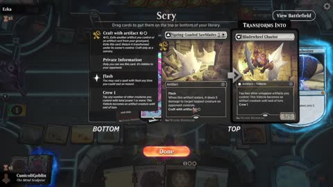 Watch MTG Arena Video Replay - Azorius Midrange by CunicoliGoblin VS Dimir Aggro by Ezka - Standard Event