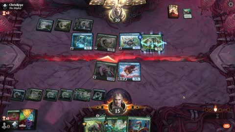 Watch MTG Arena Video Replay - Simic Midrange by utku VS Simic Midrange by ChrisRepz - Standard Ranked