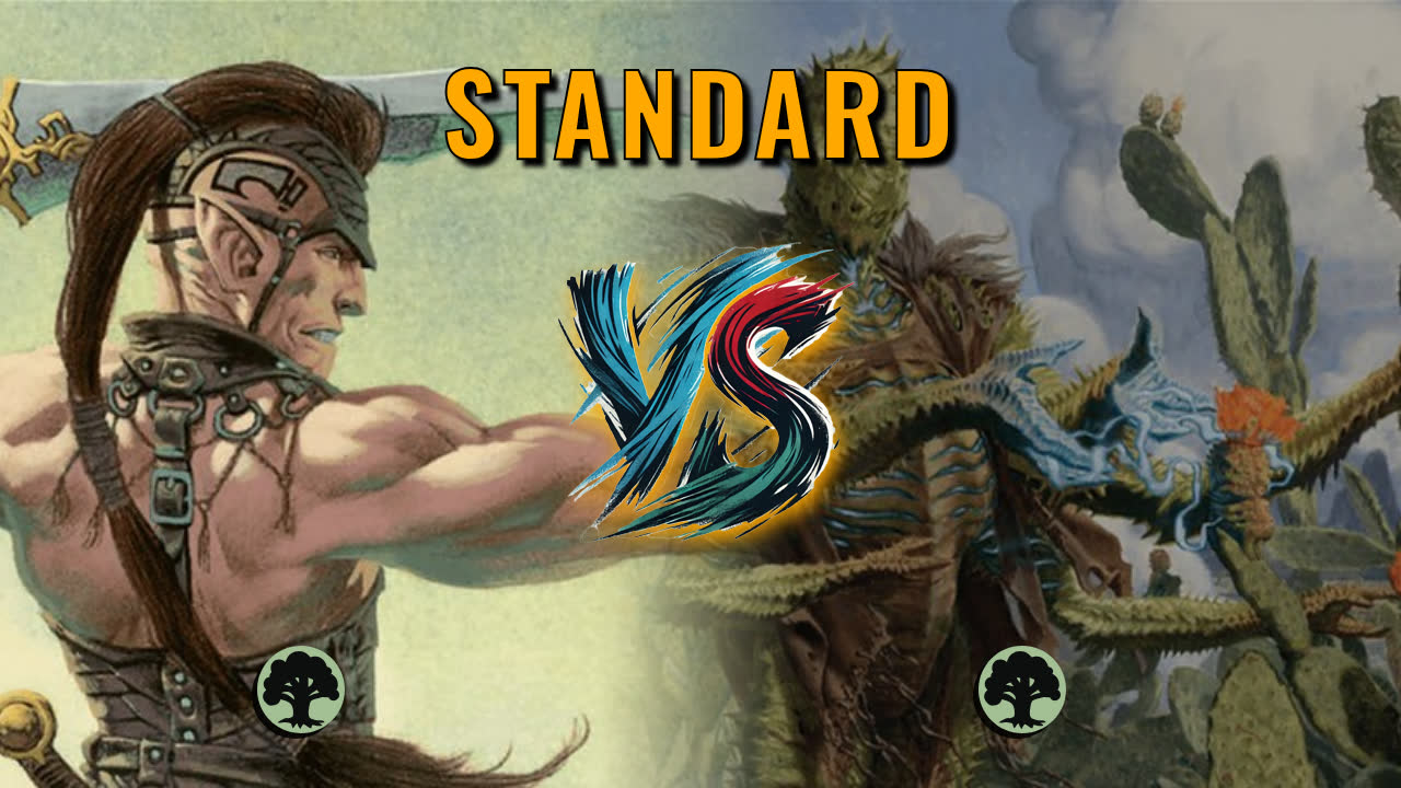 Watch MTG Arena Standard Video - Mono Green Aggro by CunicoliGoblin VS Mono Green Midrange by Danzig - 81fcc3
