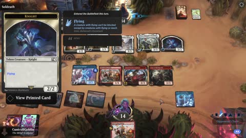Watch MTG Arena Video Replay - Izzet Midrange by CunicoliGoblin VS Mono White Midrange by Soldeath - Standard Event
