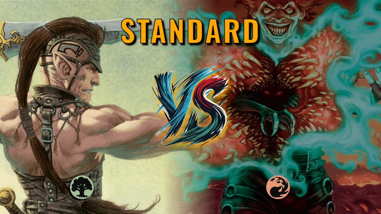 Watch MTG Arena Standard Video - Mono Green Midrange by Warped Concept VS Mono Red Aggro by Maj0rTom97 - 71d103
