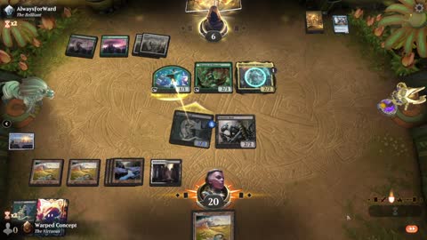 Watch MTG Arena Video Replay - Mardu Midrange by Warped Concept VS Bant Midrange by AlwaysForWard - Premier Draft