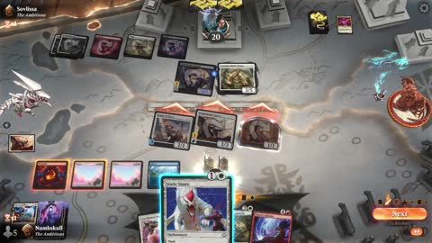 Watch MTG Arena Video Replay - Jeskai Midrange by Numbskull VS Mardu Midrange by Sovlissa - Premier Draft Ranked