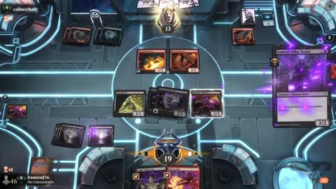 Watch MTG Arena Video Replay - Rakdos Midrange by DamienF16 VS Izzet Midrange by callmechalk - Premier Draft