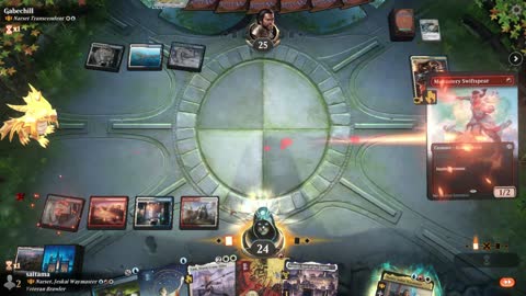 Watch MTG Arena Video Replay - Narset, Jeskai Waymaster by saitama VS Narset Transcendent by Gabechill - Historic Brawl