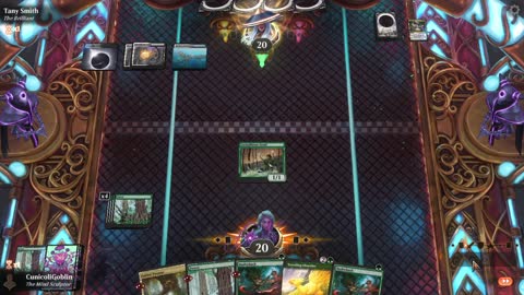 Watch MTG Arena Video Replay - Mono Green Aggro by CunicoliGoblin VS Esper Control by Tany Smith - Standard Play