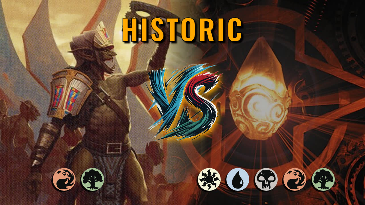 Watch MTG Arena Historic Video - Gruul Aggro by CunicoliGoblin VS 5 Color Control by Acosta1980 - f9841b