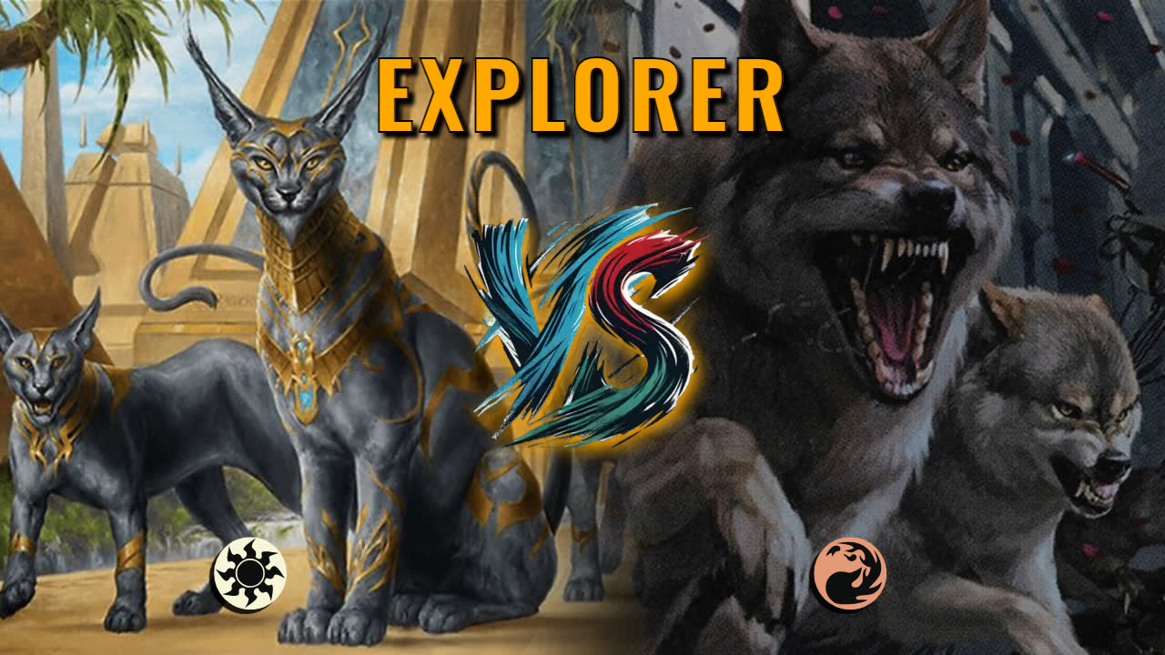 Watch MTG Arena Explorer Video - Mono White Aggro by Khat VS Mono Red Control by pete - a8849c