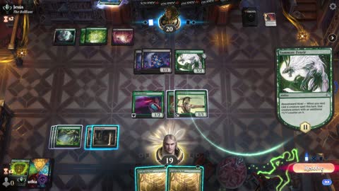 Watch MTG Arena Video Replay - Mono Green Aggro by utku VS Golgari Midrange by Jesús - Standard Ranked