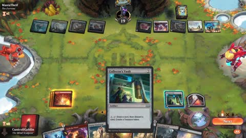 Watch MTG Arena Video Replay - Mono Red Midrange by CunicoliGoblin VS Azorius Midrange by MastaTheif - Standard Play