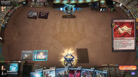 Watch MTG Arena Video Replay - Azorius Midrange by DamienF16 VS Izzet Aggro by Nanoplasm - Standard Tournament Match