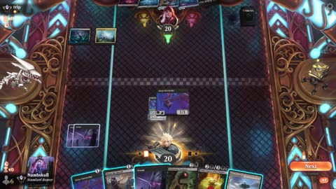 Watch MTG Arena Video Replay - Mono Black Midrange by Numbskull VS Dimir Midrange by trip - Traditional Standard Ranked