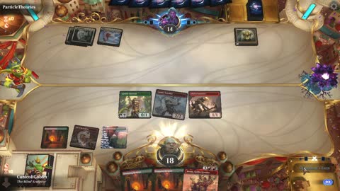 Watch MTG Arena Video Replay - Gruul Aggro by CunicoliGoblin VS WUBG Midrange by ParticleTheories - Traditional Historic Play