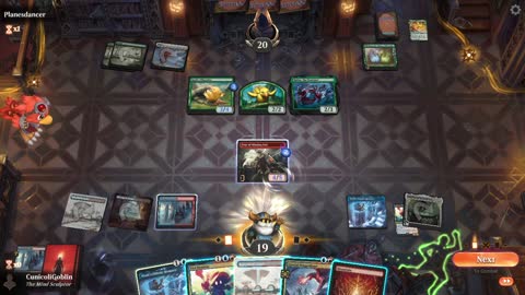 Watch MTG Arena Video Replay - Izzet Midrange by CunicoliGoblin VS Selesnya Midrange by Planesdancer - Standard Event