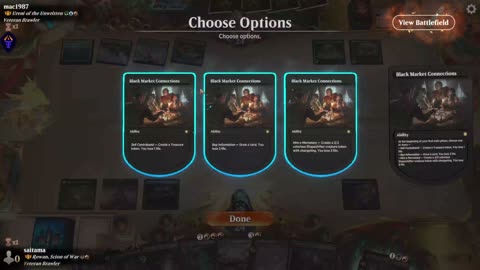 Watch MTG Arena Video Replay - Rowan, Scion of War by saitama VS Ureni of the Unwritten by mac1987 - Historic Brawl