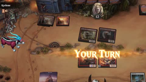 Watch MTG Arena Video Replay - Mono Red Aggro by HamHocks42 VS Izzet Aggro by Kyrlene - Standard Play