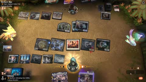 Watch MTG Arena Video Replay - Raffine, Scheming Seer by saitama VS Tajic, Legion's Valor by Herbert_Hae - Historic Brawl