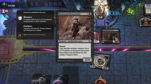 Watch MTG Arena Video Replay - Mono Black Midrange by ToneLoc1899 VS Rakdos Aggro by Ltrain - Standard Ranked