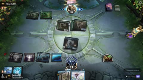 Watch MTG Arena Video Replay - Dimir Midrange by DamienF16 VS Mono Green Aggro by Wizard of Os - Premier Draft