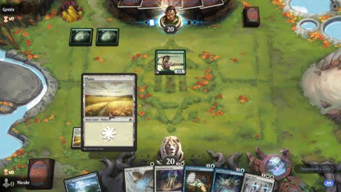 Watch MTG Arena Video Replay - Azorius Midrange by Nicole VS Mono Green Aggro by Genix - Standard Play