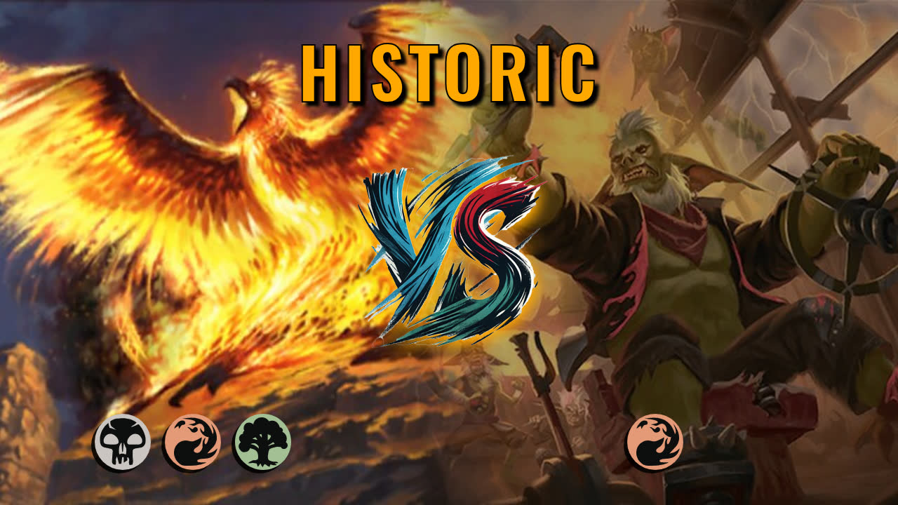 Watch MTG Arena Historic Video - Jund Aggro by CunicoliGoblin VS Mono Red Aggro by Godfrey - 05481c