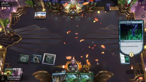 Watch MTG Arena Video Replay - Simic Midrange by CunicoliGoblin VS Selesnya Midrange by tellez92 - MWM Historic Pauper