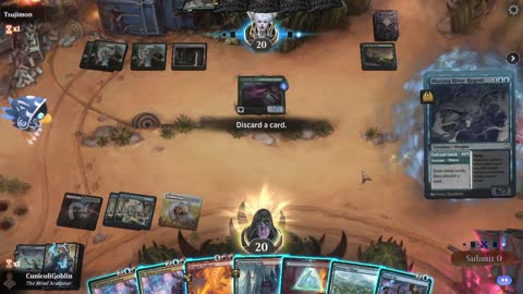Watch MTG Arena Video Replay - Jeskai Control by CunicoliGoblin VS Mono Green Aggro by Tsujimon - Alchemy Play