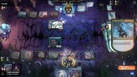 Watch MTG Arena Video Replay - Izzet Midrange by CunicoliGoblin VS Izzet Control by vitao90 - Alchemy Event