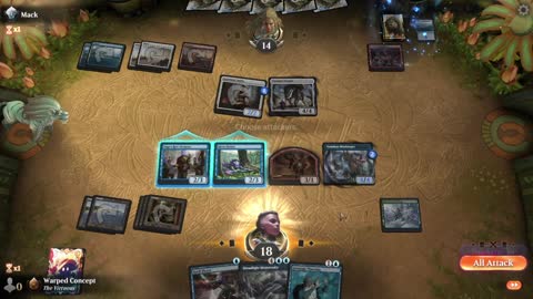 Watch MTG Arena Video Replay - Bant Midrange by Warped Concept VS Jeskai Aggro by Mack - Premier Draft