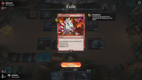 Watch MTG Arena Video Replay - Esper Midrange by saitama VS Izzet Midrange by Ghisario - Premier Draft