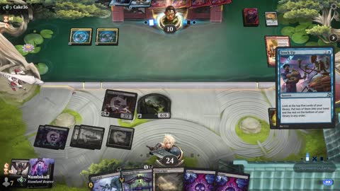 Watch MTG Arena Video Replay - Mono Black Midrange by Numbskull VS Izzet Control by Cake36 - Traditional Pioneer Ranked