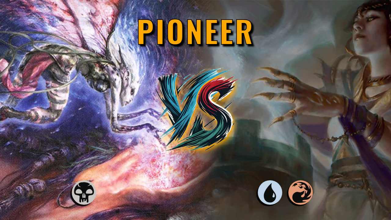Watch MTG Arena Pioneer Video - Mono Black Midrange by Numbskull VS Izzet Control by Cake36 - 0913b8