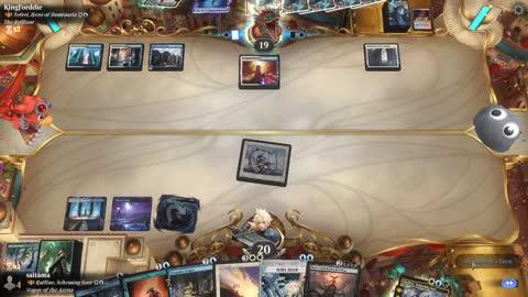 Watch MTG Arena Video Replay - Raffine, Scheming Seer by saitama VS Teferi, Hero of Dominaria by KingForddie - Historic Brawl