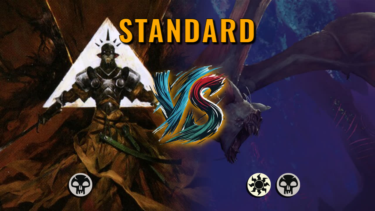 Watch MTG Arena Standard Video - Mono Black Midrange by ToneLoc1899 VS Orzhov Aggro by Lillioth - ddb417
