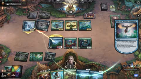 Watch MTG Arena Video Replay - Simic Midrange by utku VS Simic Midrange by bippythedestroyer - Standard Ranked