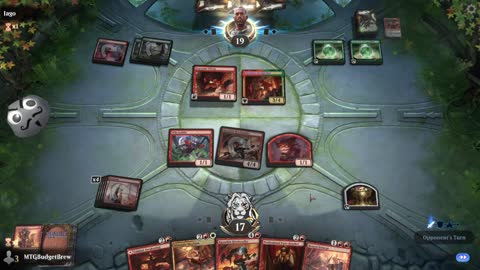 Watch MTG Arena Video Replay - Mono Red Midrange by MTGBudgetBrew VS Gruul Midrange by Iago - Historic Play