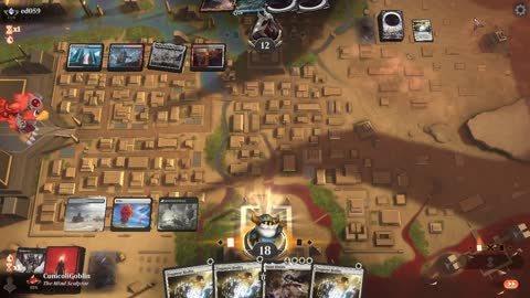 Watch MTG Arena Video Replay - Orzhov Midrange by CunicoliGoblin VS Jeskai Midrange by ed059 - Traditional Historic Ranked