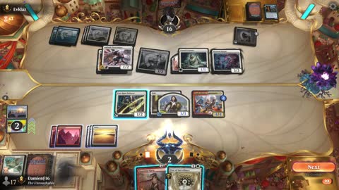 Watch MTG Arena Video Replay - Boros Midrange by DamienF16 VS Azorius Midrange by Evklaz - Premier Draft