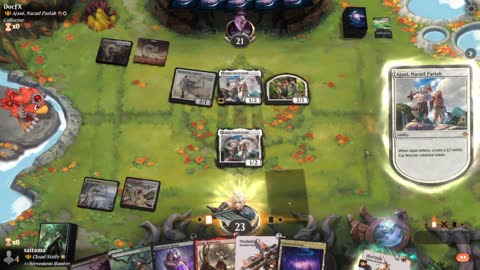Watch MTG Arena Video Replay - Najeela, the Blade-Blossom by saitama VS Ajani, Nacatl Pariah by DocFX - Historic Brawl