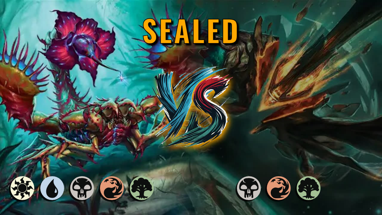 Watch MTG Arena Sealed Video - 5 Color Midrange by Numbskull VS Jund Midrange by Nummy - 33cbd0