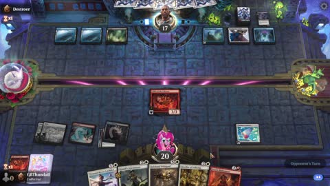 Watch MTG Arena Video Replay - Boros Midrange by GBThundaII VS Dimir Midrange by Destroer - Quick Draft
