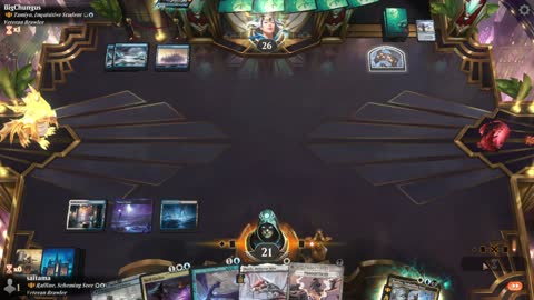 Watch MTG Arena Video Replay - Raffine, Scheming Seer by saitama VS Tamiyo, Inquisitive Student // Tamiyo, Seasoned Scholar by BigChungus - Historic Brawl