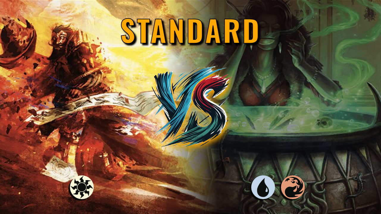 Watch MTG Arena Standard Video - Mono White Midrange by Namakai VS Izzet Midrange by ilima - 4763fc