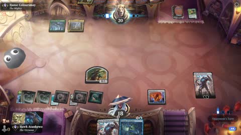 Watch MTG Arena Video Replay - Simic Control by Hawk Atankewo VS Mono Green Aggro by Hanse Coloursmay - Historic Ranked
