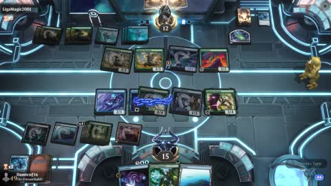 Watch MTG Arena Video Replay - Simic Midrange by DamienF16 VS Simic Midrange by LigaMagic2001 - Premier Draft