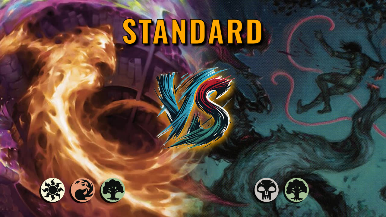 Watch MTG Arena Standard Video - Naya Midrange by DamienF16 VS Golgari Midrange by psilos - 7aaa3e
