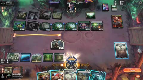 Watch MTG Arena Video Replay - Bant Control by DamienF16 VS Golgari Midrange by Linuxor - Traditional Standard Ranked