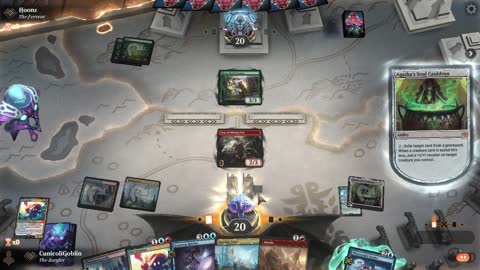 Watch MTG Arena Video Replay - Grixis Cauldron by CunicoliGoblin VS Mono Green Aggro by Hoonz - Standard Play