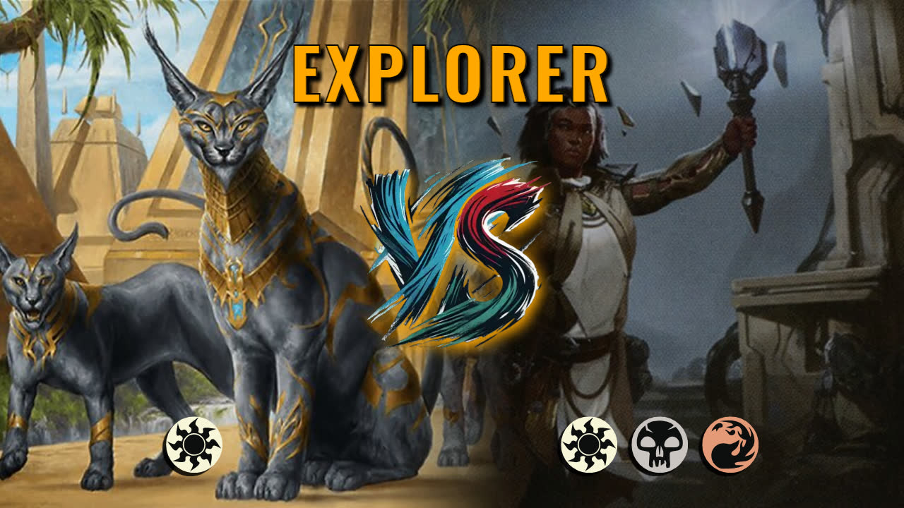 Watch MTG Arena Explorer Video - Mono White Aggro by Khat VS Mardu Aggro by Hellvino - 57c537