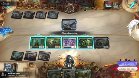 Watch MTG Arena Video Replay - Selesnya Aggro by molituselgran VS Dimir Aggro by Veridian - Pioneer Play